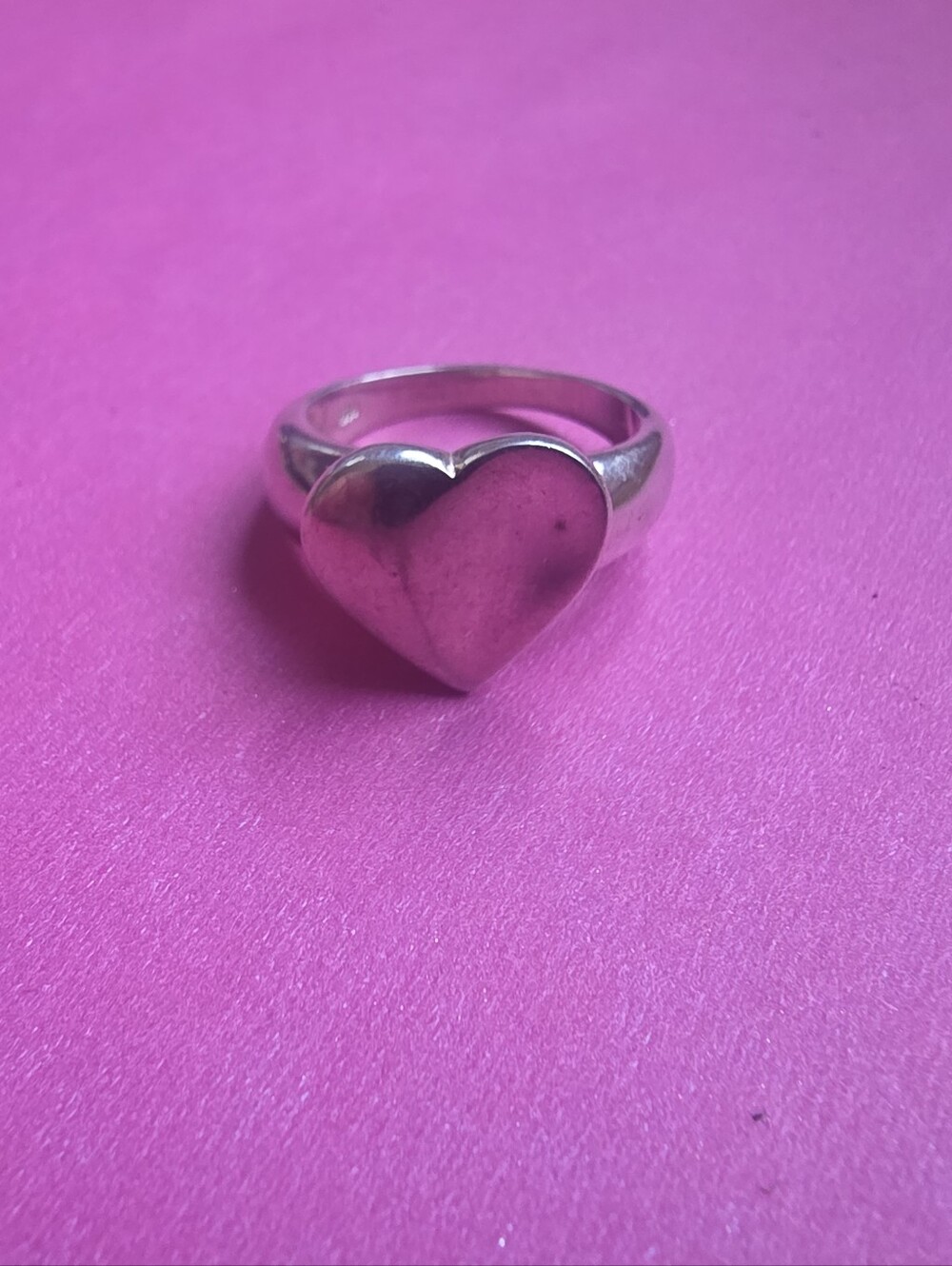 Heart Ring In Sterling Silver 925 Size 7